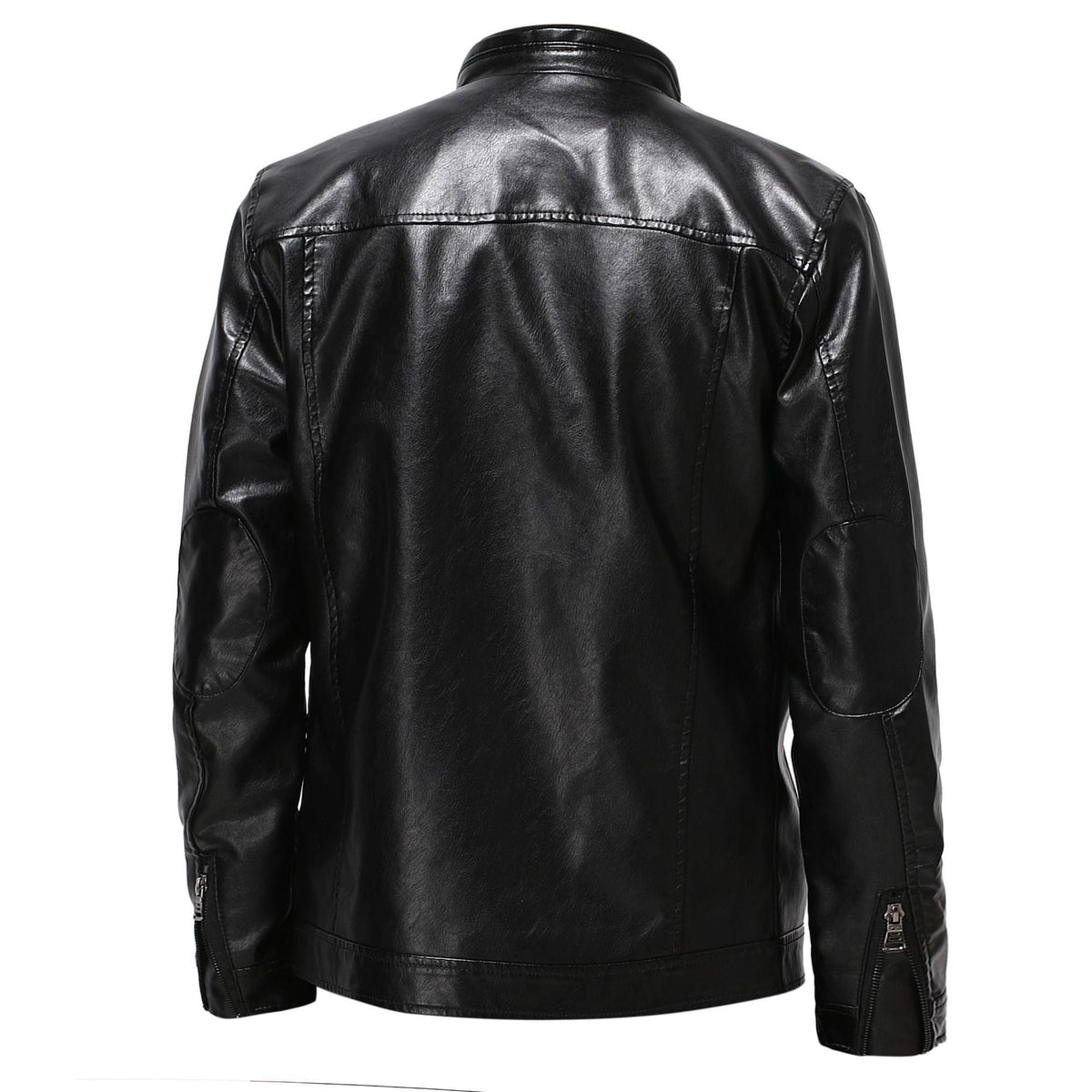 Men's Fitted Zip Jacket – Crew Neck with Pockets