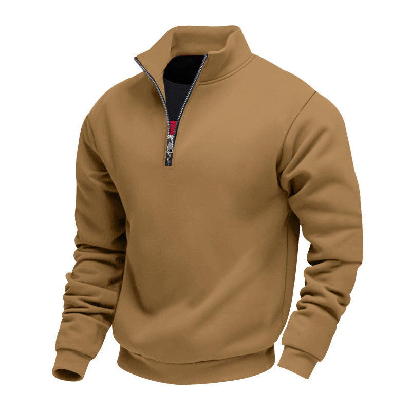 Men's Half-Zip Sweatshirt – Soft Fleece Finish, Relaxed Fit