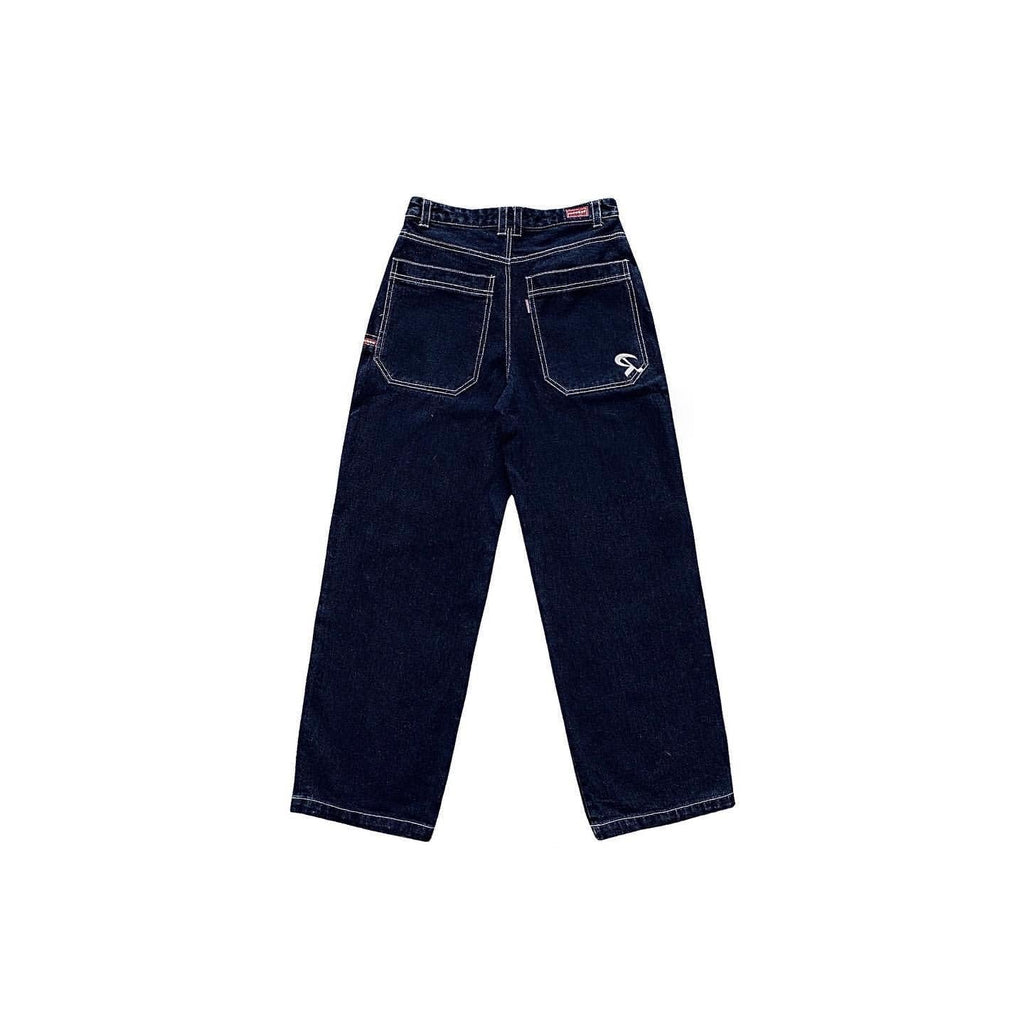Women's Wide-Leg Trousers – Vintage Pocket Detail Relaxed Fit