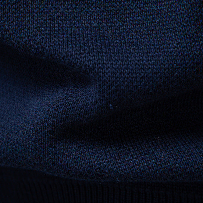 Men's Cotton Zip-Up Sweater – Slim-Fit Knitted Jacket
