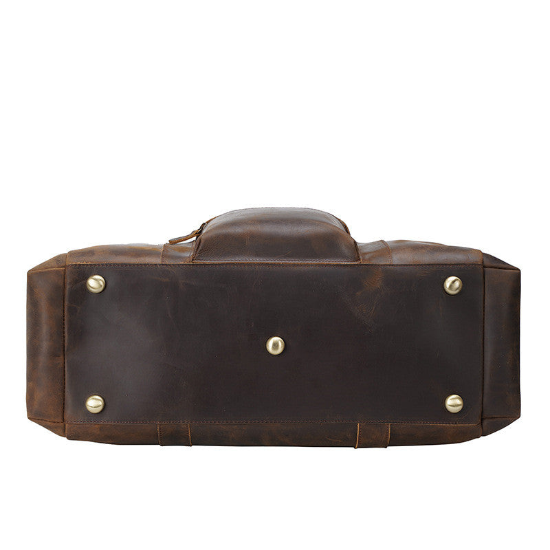 Men's Large Capacity Tote Bag – Vintage Leather Style