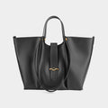 Women's Genuine Leather Tote Bag – Large Structured Elegant Design