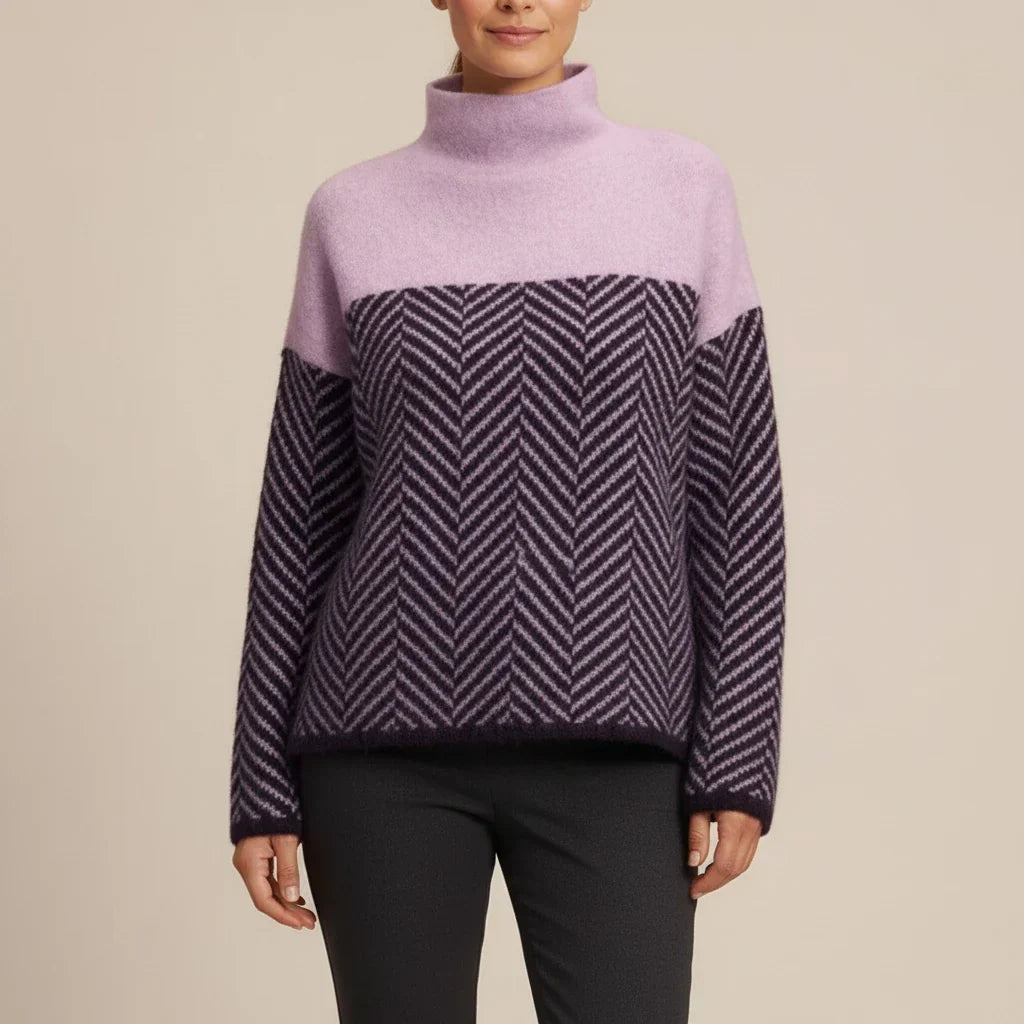 Turtleneck Sweater for Women – Casual Straight Fit