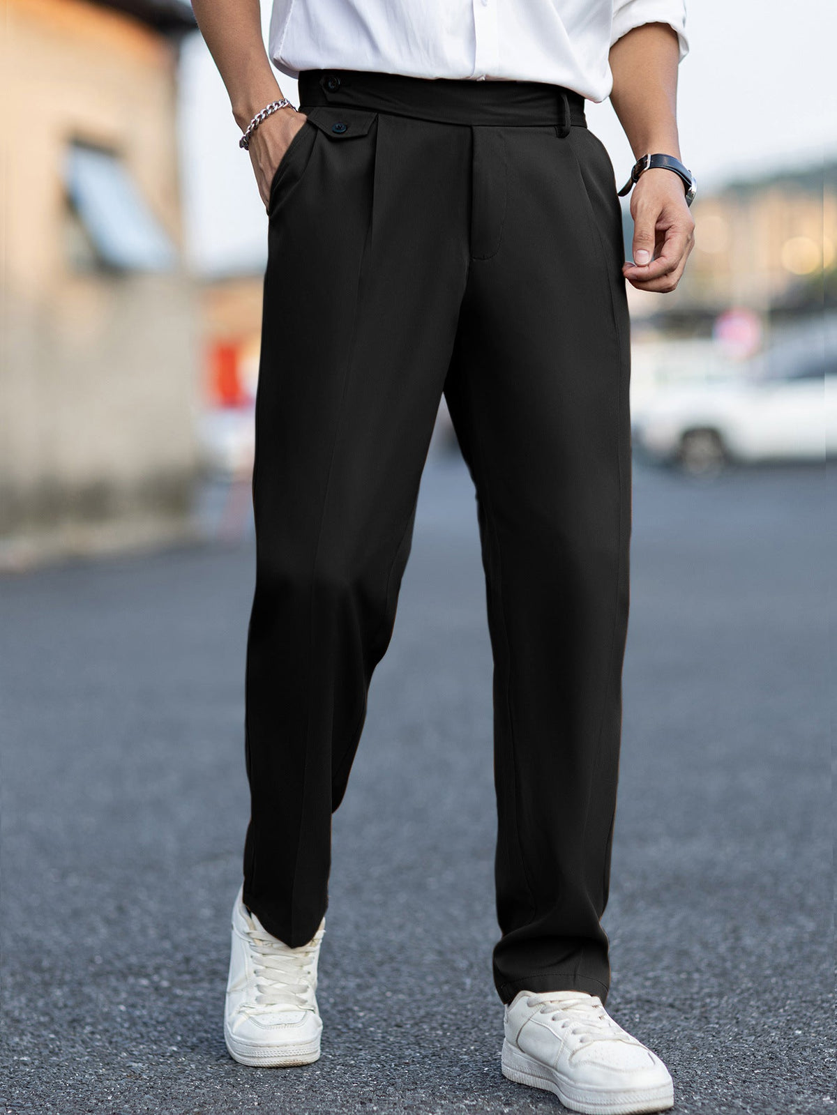 Men's Straight-Leg Trousers – Casual Style
