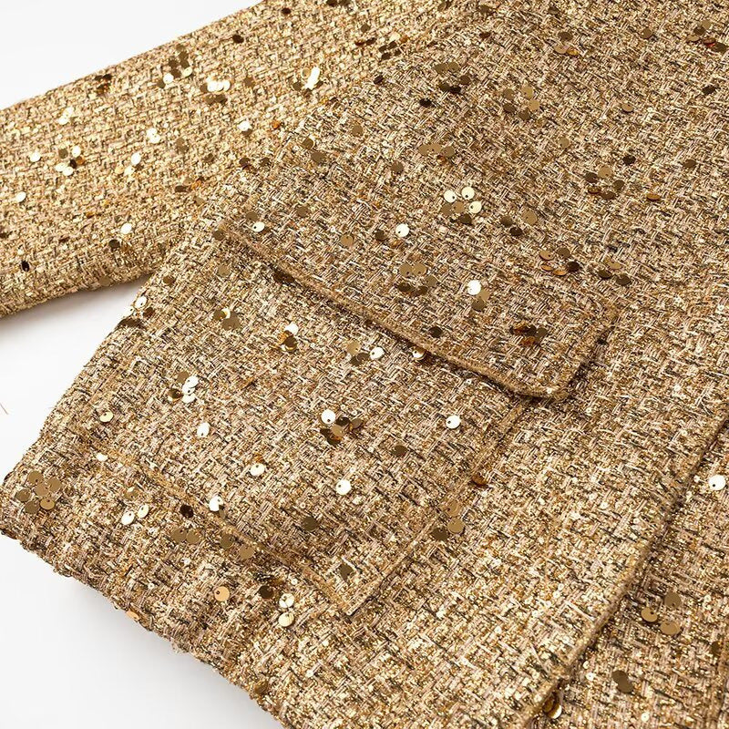 Women's Sequin Jacket - Flattering Oversized Cut