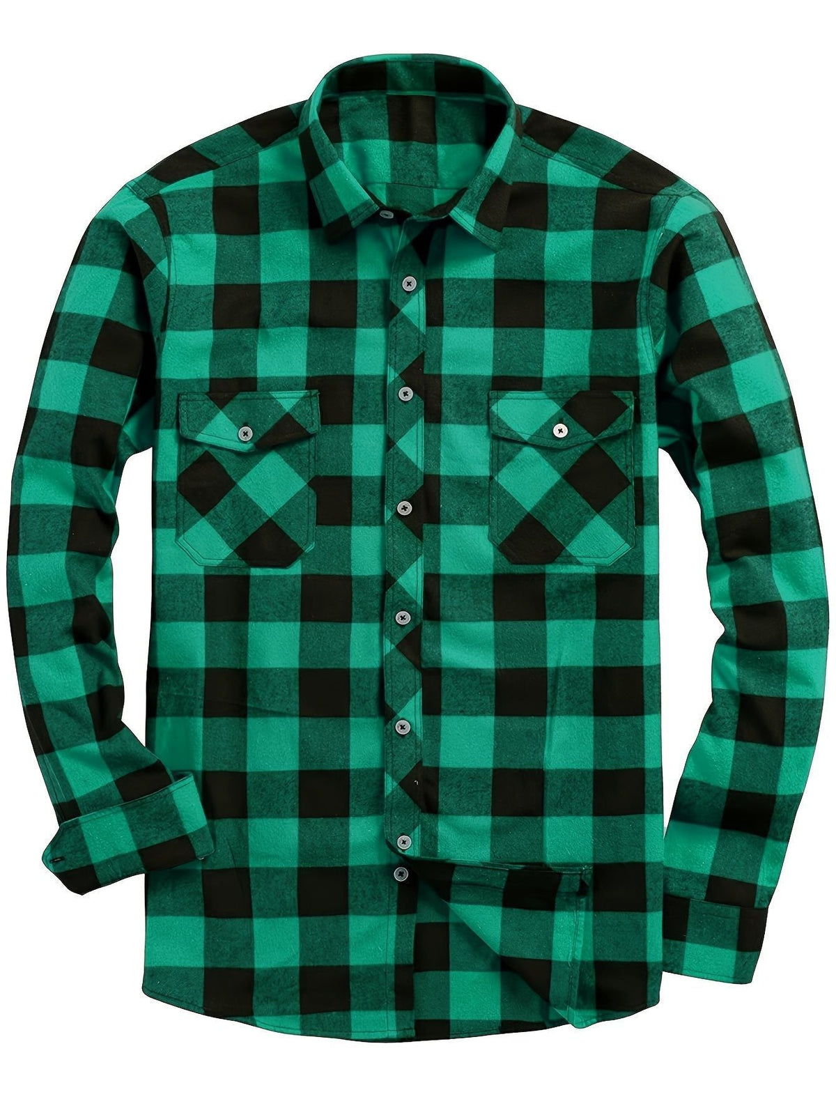 Men's Plaid Shirt – Long Sleeves, Relaxed Fit