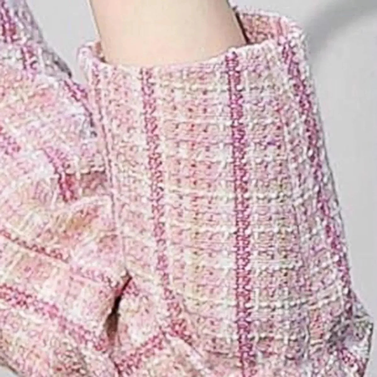 Women's Plaid Blazer - Structured cropped fit