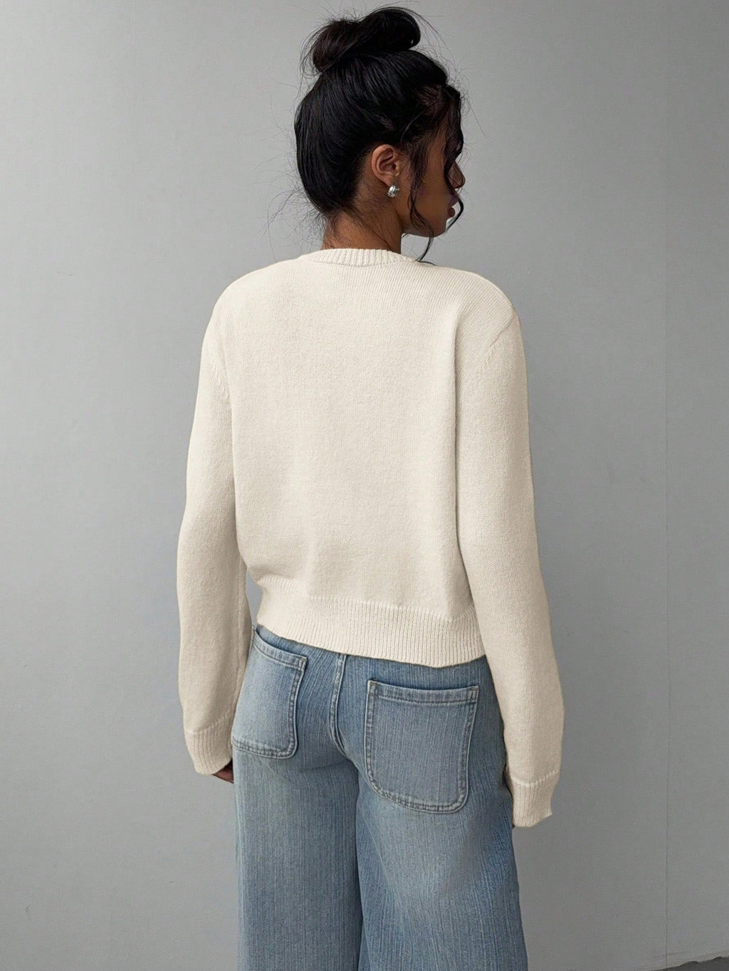 Women's Knit Cardigan – Slim Fit Short Cut