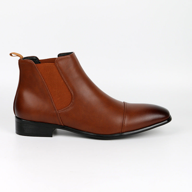 Men's Chelsea Boots – Retro Square Toe and Low Heel