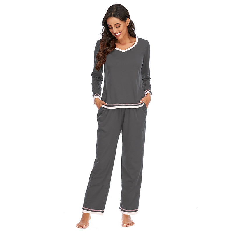 Cotton Women’s Pajama Set – Long-Sleeve Two-Piece Set