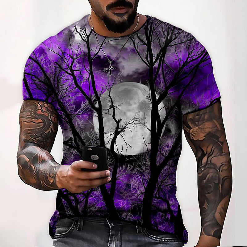 Men's Graphic Print T-Shirt - Relaxed Summer Fit
