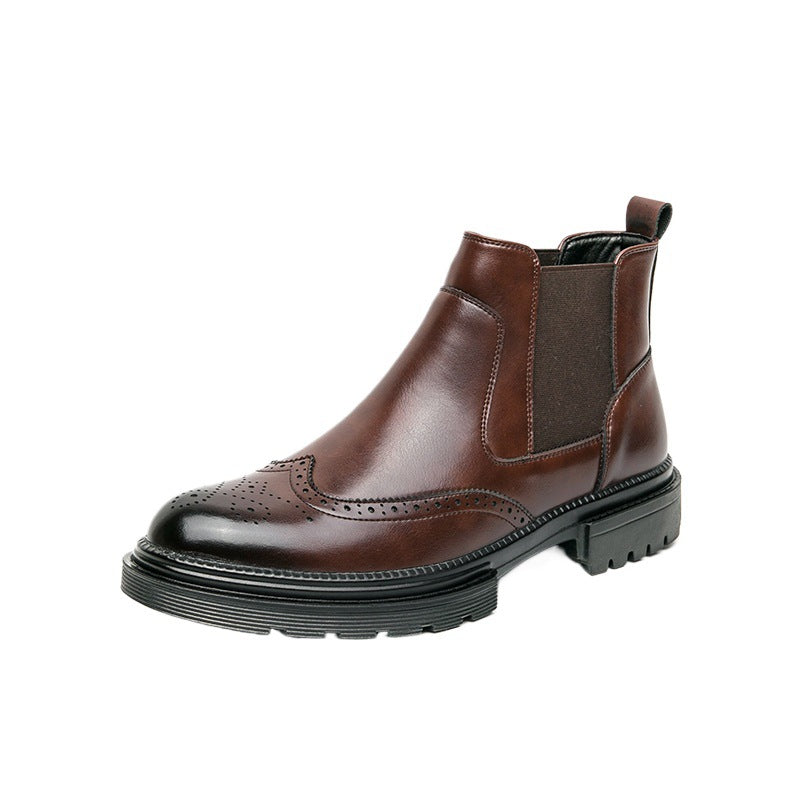 Men’s Boot – Modern High-Cut Design, Subtle Stitching Detail