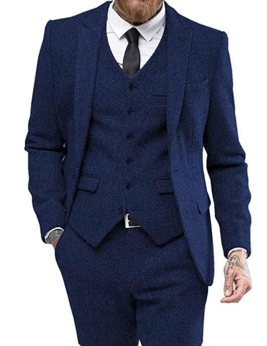 Men's Three-Piece Suit – Classic Tailoring Set