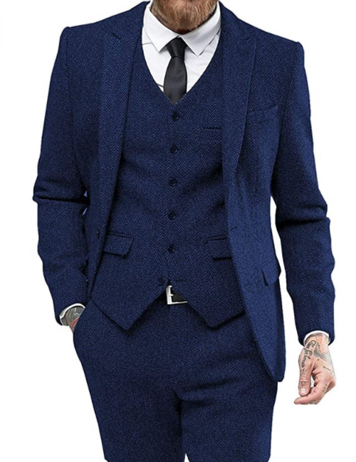Men's Three-Piece Suit – Classic Tailoring Set