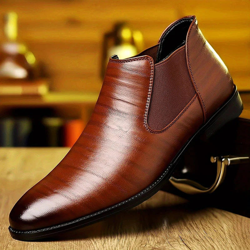 Men's Vegan Shoes – Sleek Pointed-Toe Business Shoes
