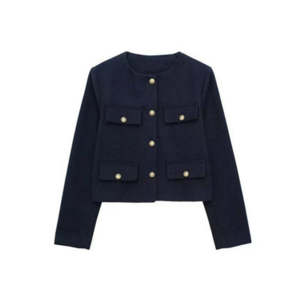 Women's Cropped Jacket - Short, Structured Cut with Clean Finish