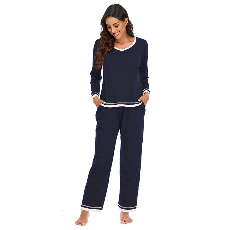 Cotton Women’s Pajama Set – Long-Sleeve Two-Piece Set