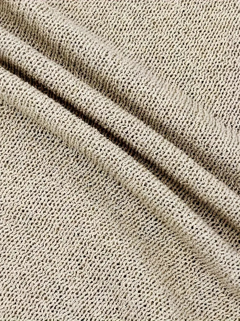 Women's Mini Knit Dress – Thin Straps and Open Back