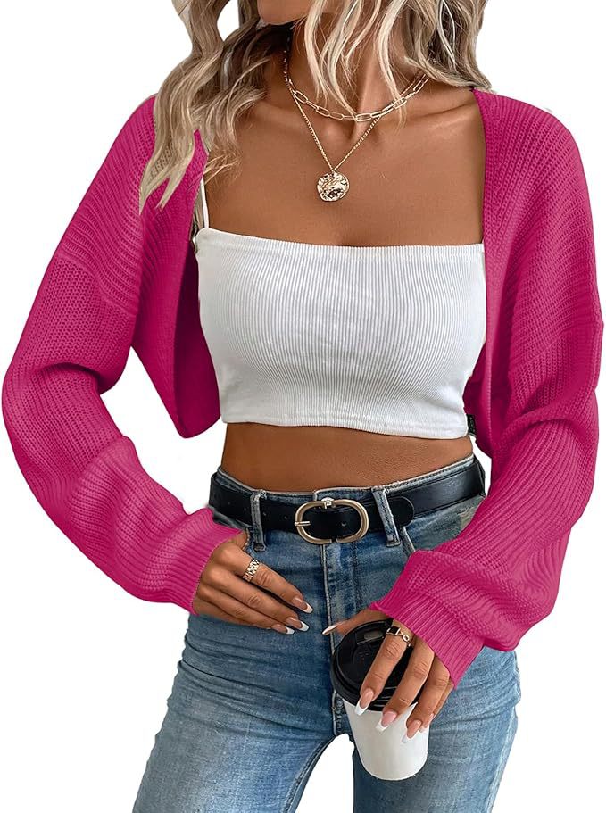 Women's Ribbed Cardigan – Short Open Fit