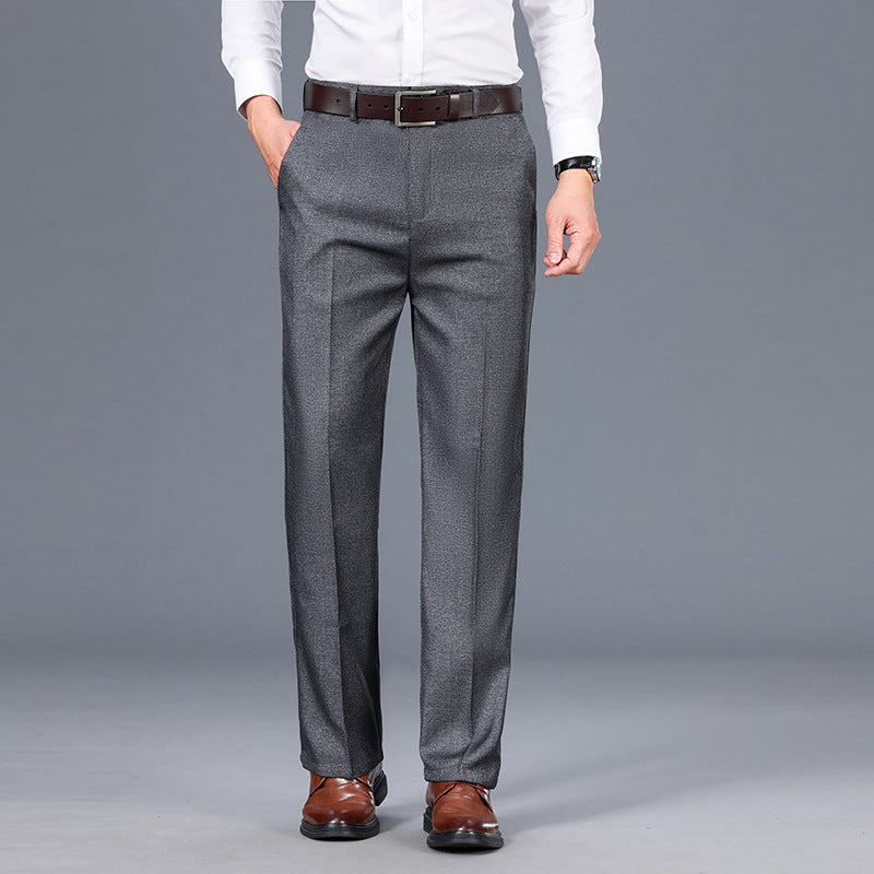 Men's Straight-Leg Trousers - Smart Casual Style