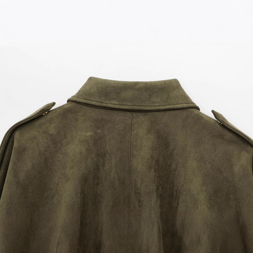 Men's Suede-Look Pilot Jacket – Soft Finish, Comfortable Feel