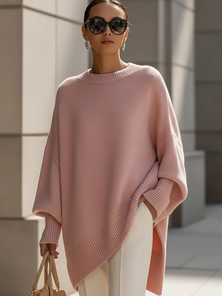 Women's Oversized Knit Sweater – Loose and Thick Fit