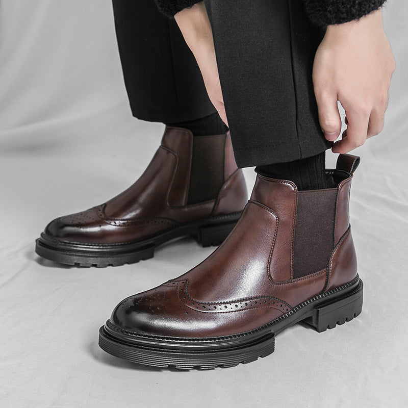Men’s Boot – Modern High-Cut Design, Subtle Stitching Detail