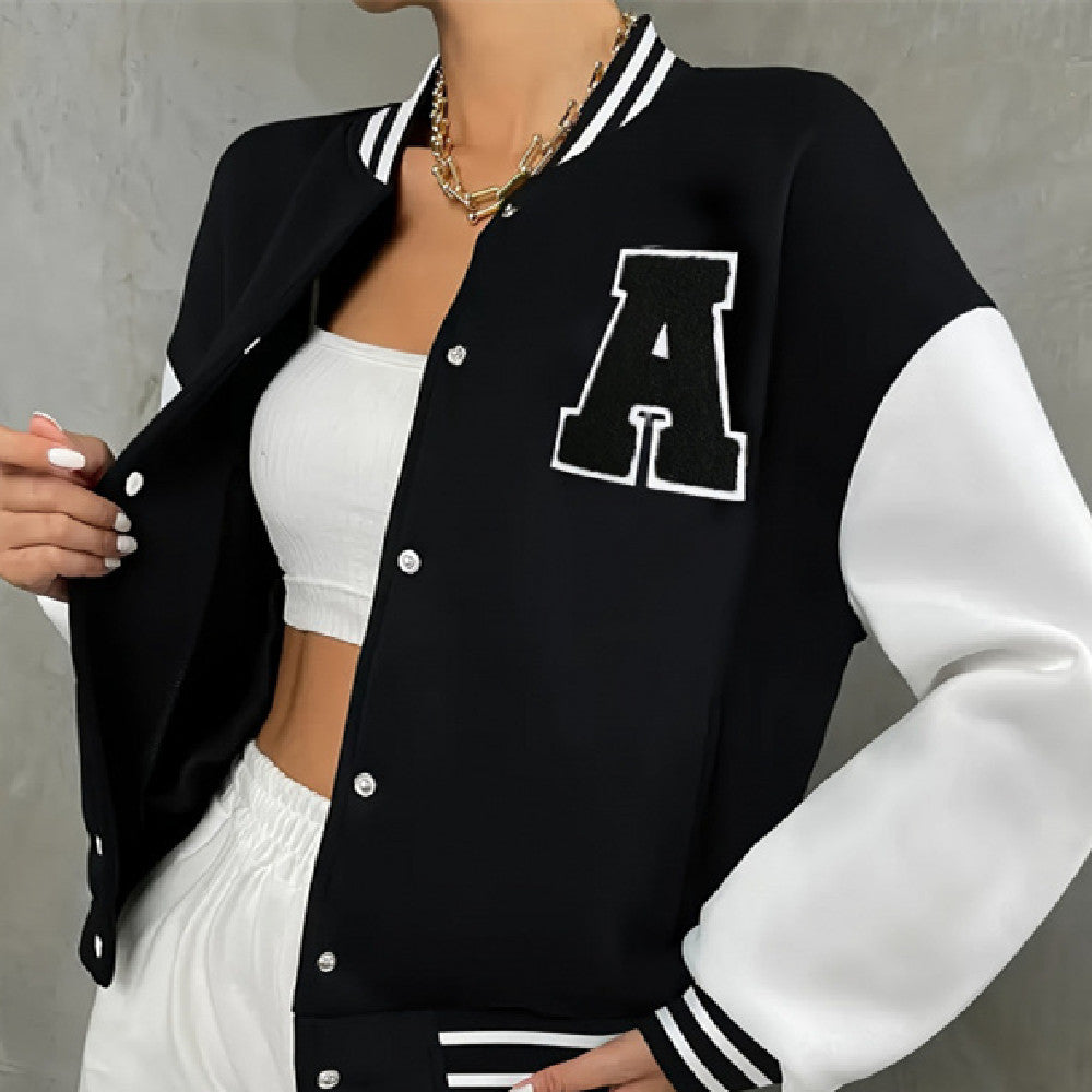 Women's Varsity Cardigan Jacket – Relaxed Baseball Fit