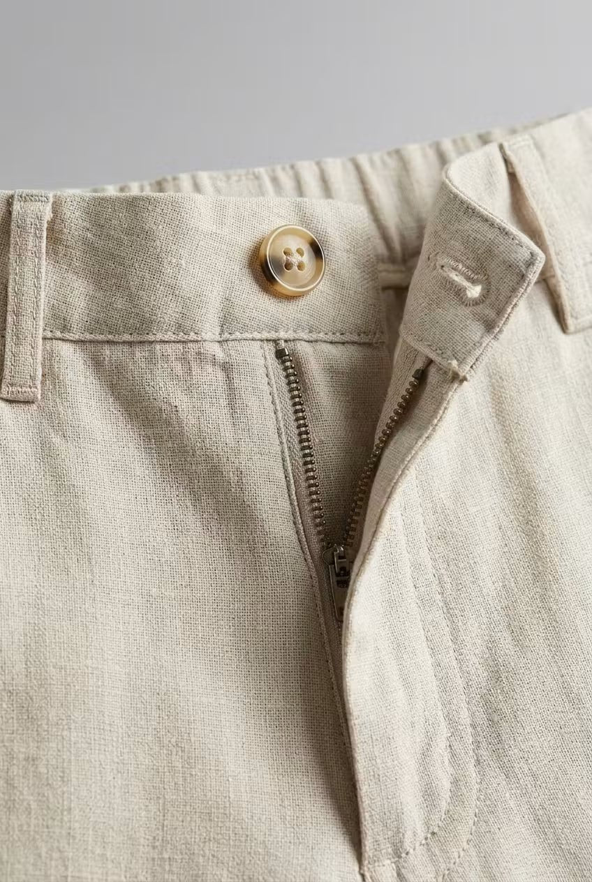 Men's Blended Linen Costume – Casual Summer Fit