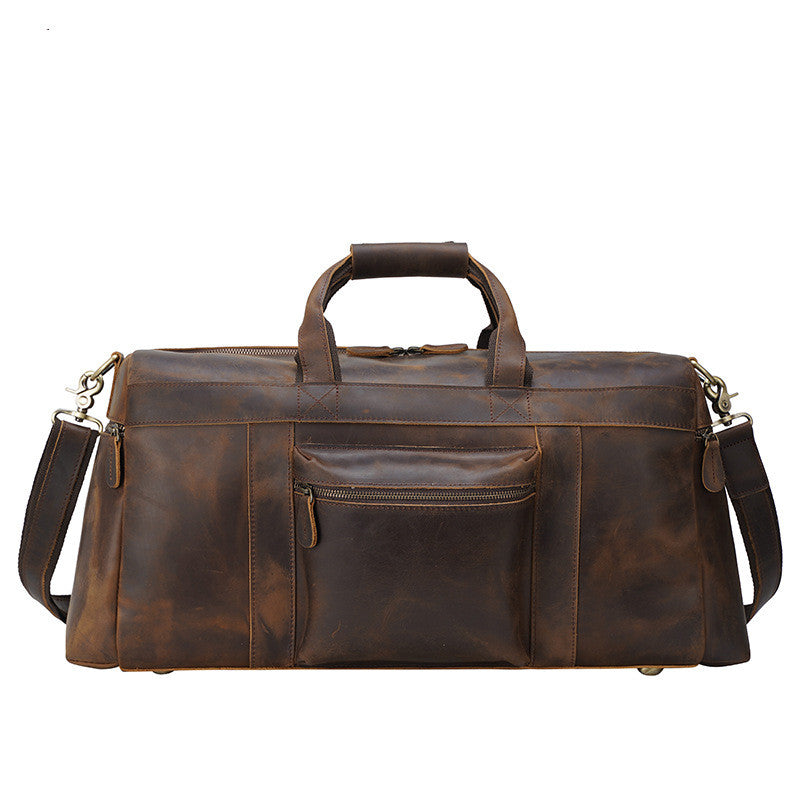 Men's Large Capacity Tote Bag – Vintage Leather Style