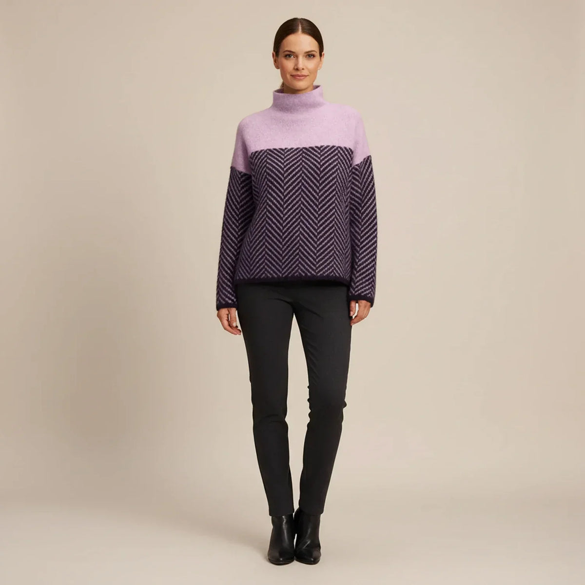 Turtleneck Sweater for Women – Casual Straight Fit
