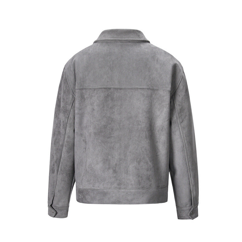 Men's Cotton Jacket – Regular Fit with Multiple Pockets