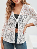 Women's Lace Transparent Cardigan – Lightweight Easy Opening