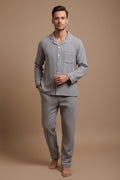 Cotton Men’s Pajama Set – Casual Lightweight Double-Gauze Set