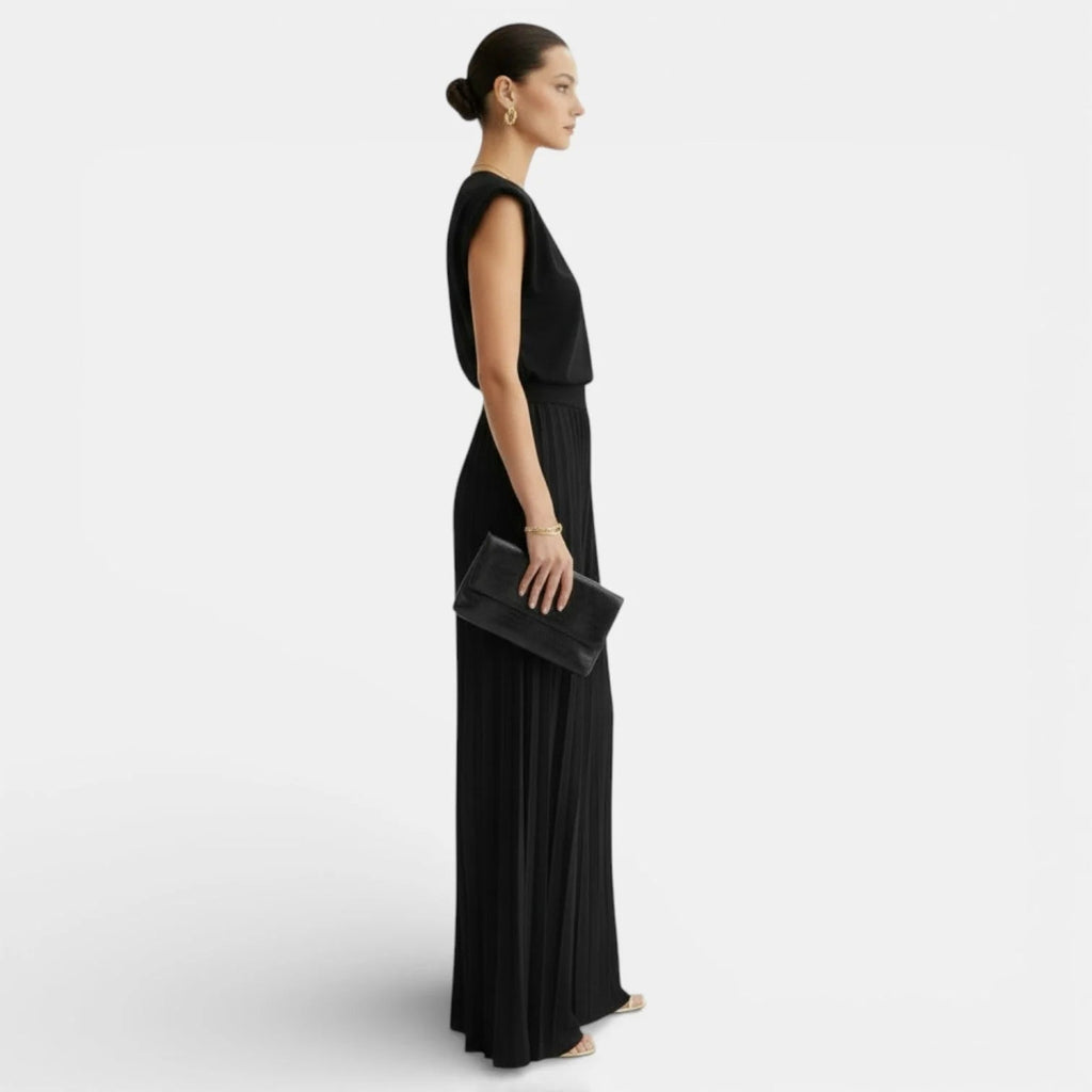 Women's Two-Piece Set – Sleeveless Top and Wide-Leg Trousers