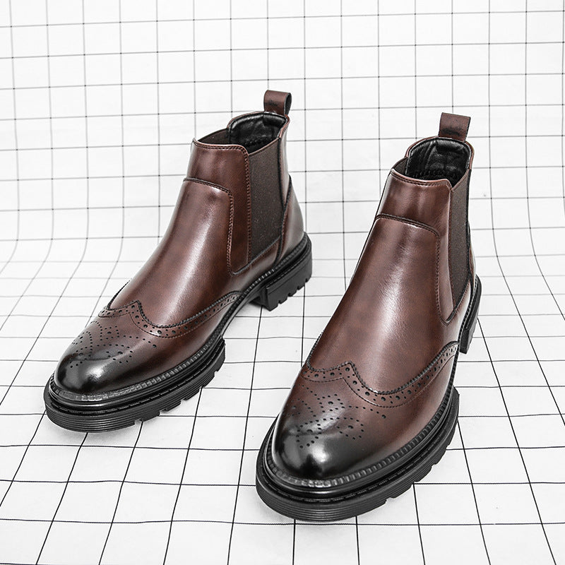 Men’s Boot – Modern High-Cut Design, Subtle Stitching Detail