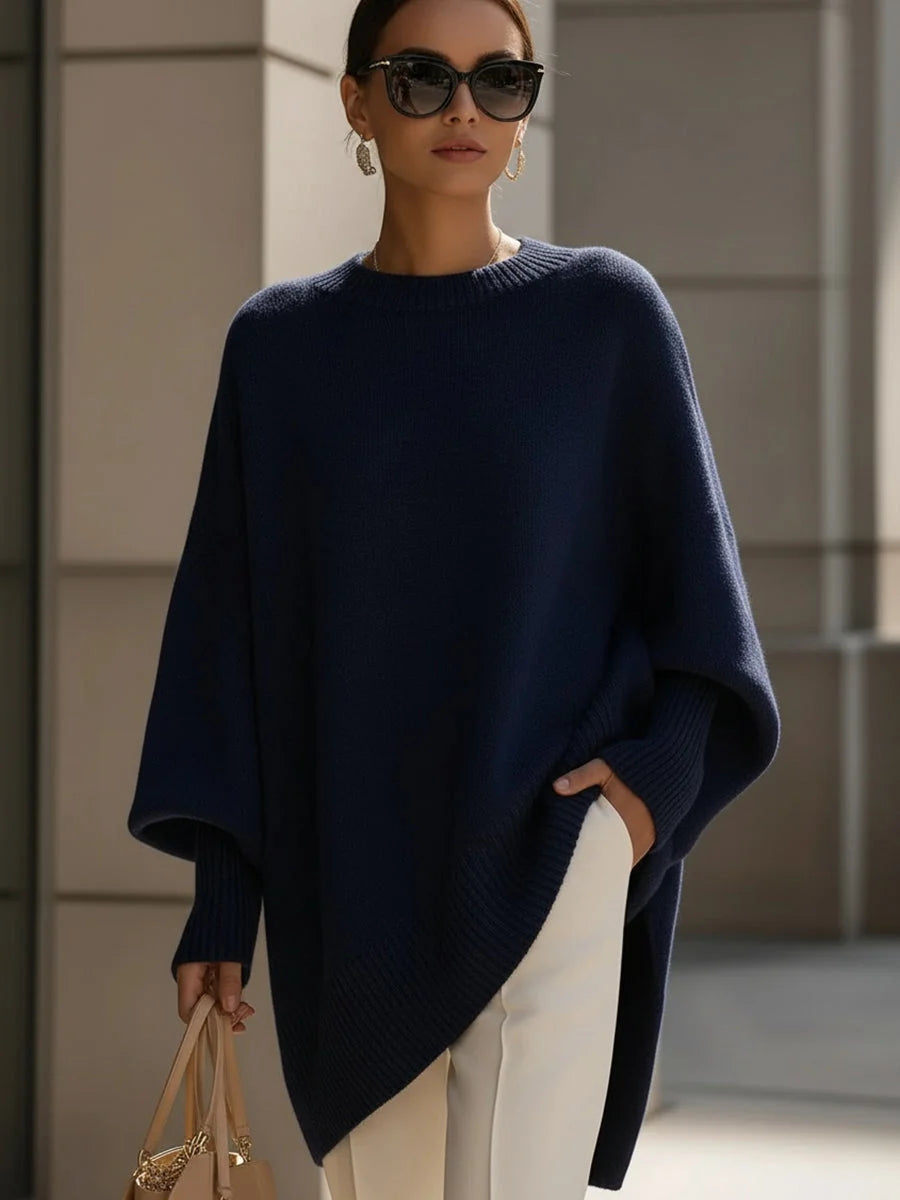 Women's Oversized Knit Sweater – Loose and Thick Fit