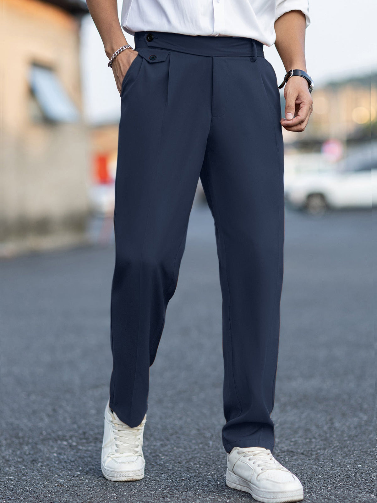 Men's Straight-Leg Trousers – Casual Style