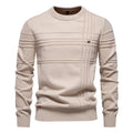 Men's Cotton Crew-Neck Sweater – Timeless Slim Fit