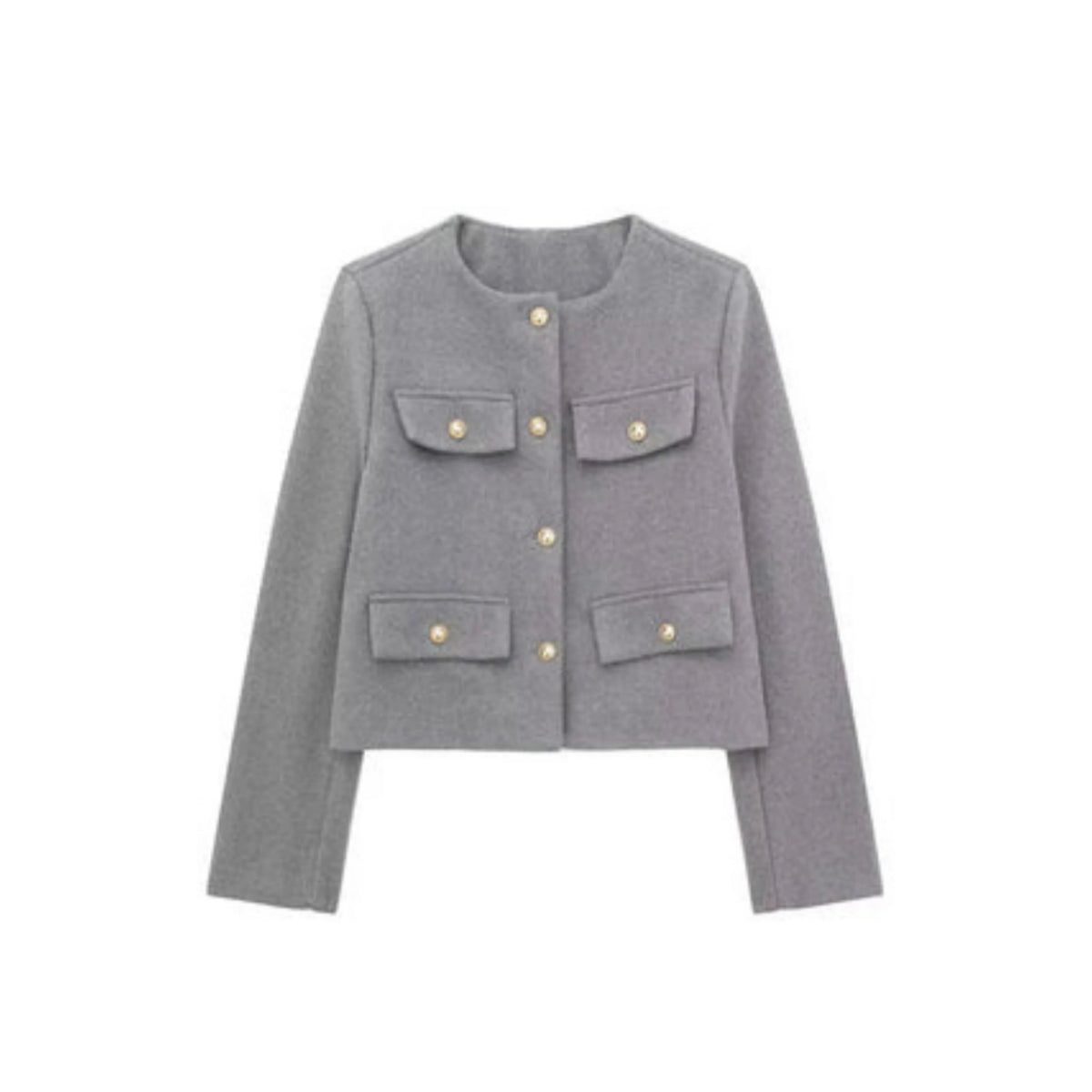 Women's Cropped Jacket - Short, Structured Cut with Clean Finish