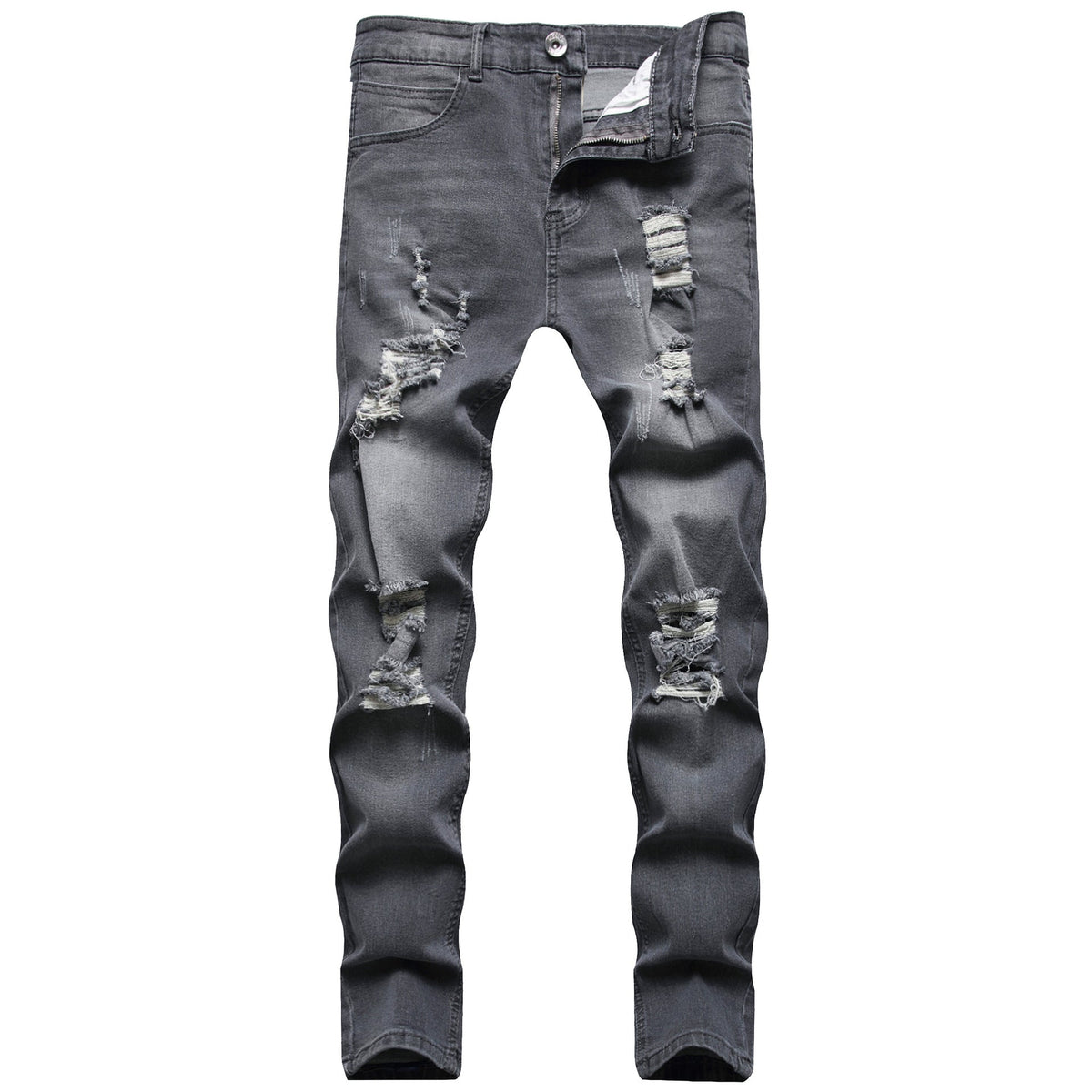 Men's Cotton Slim-Fit Jeans – Stretch Pencil Fit