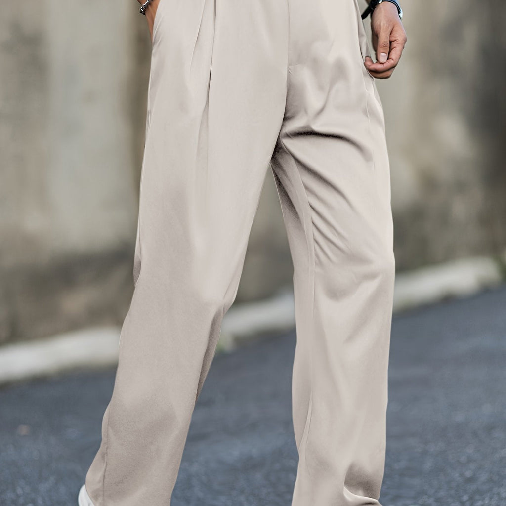 Men's Shorts - High Waist, Stretch Straight Fit