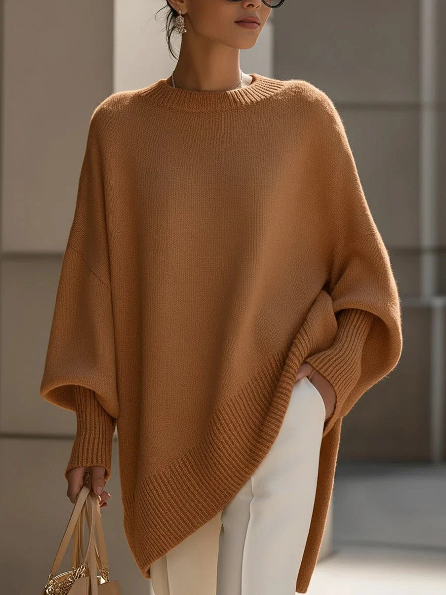 Women's Oversized Knit Sweater – Loose and Thick Fit