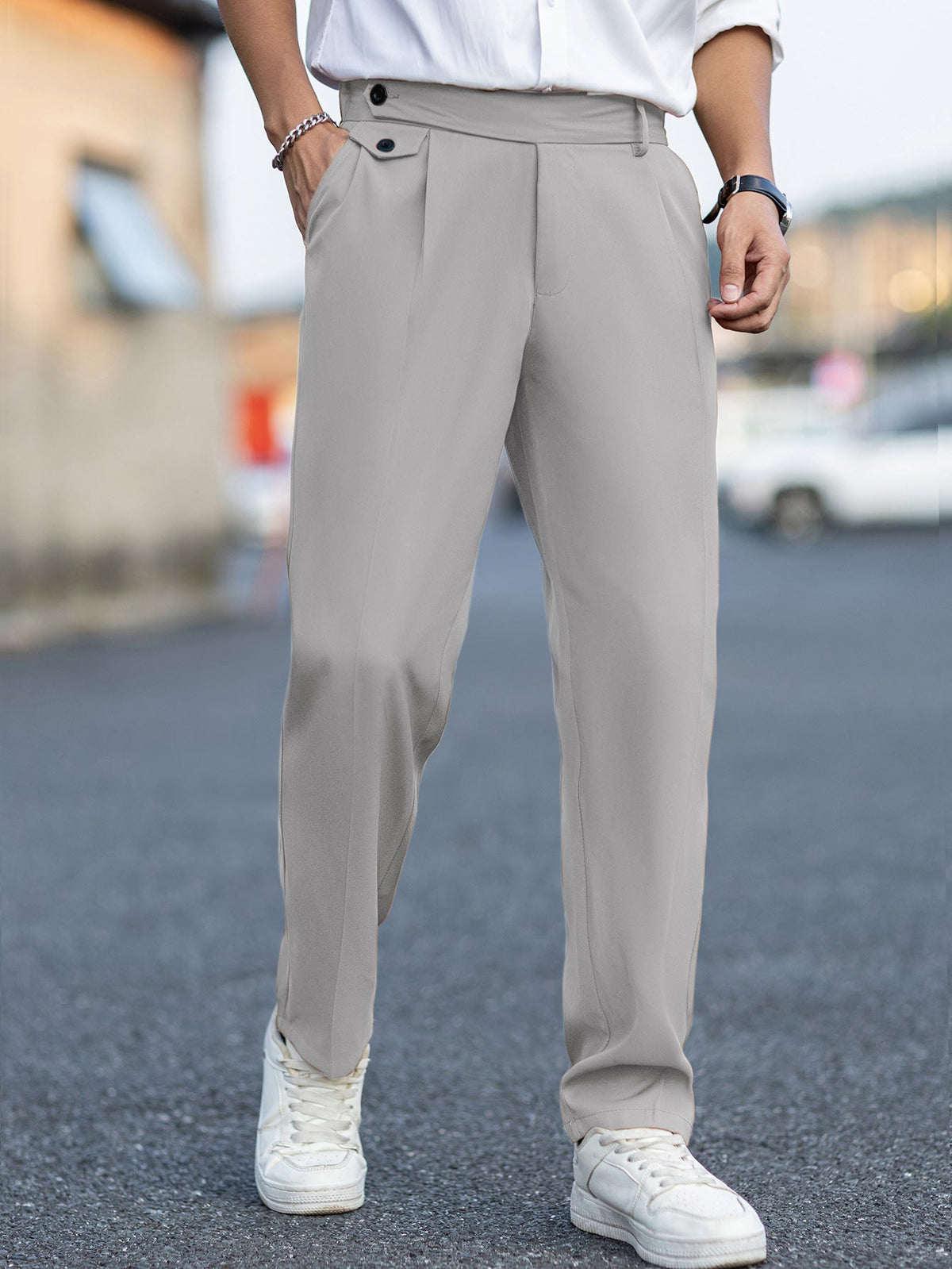 Men's Straight-Leg Trousers – Casual Style