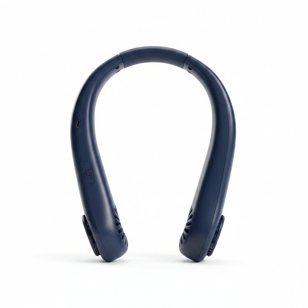 Rechargeable Bladeless Neck Fan – Portable Hands-Free USB