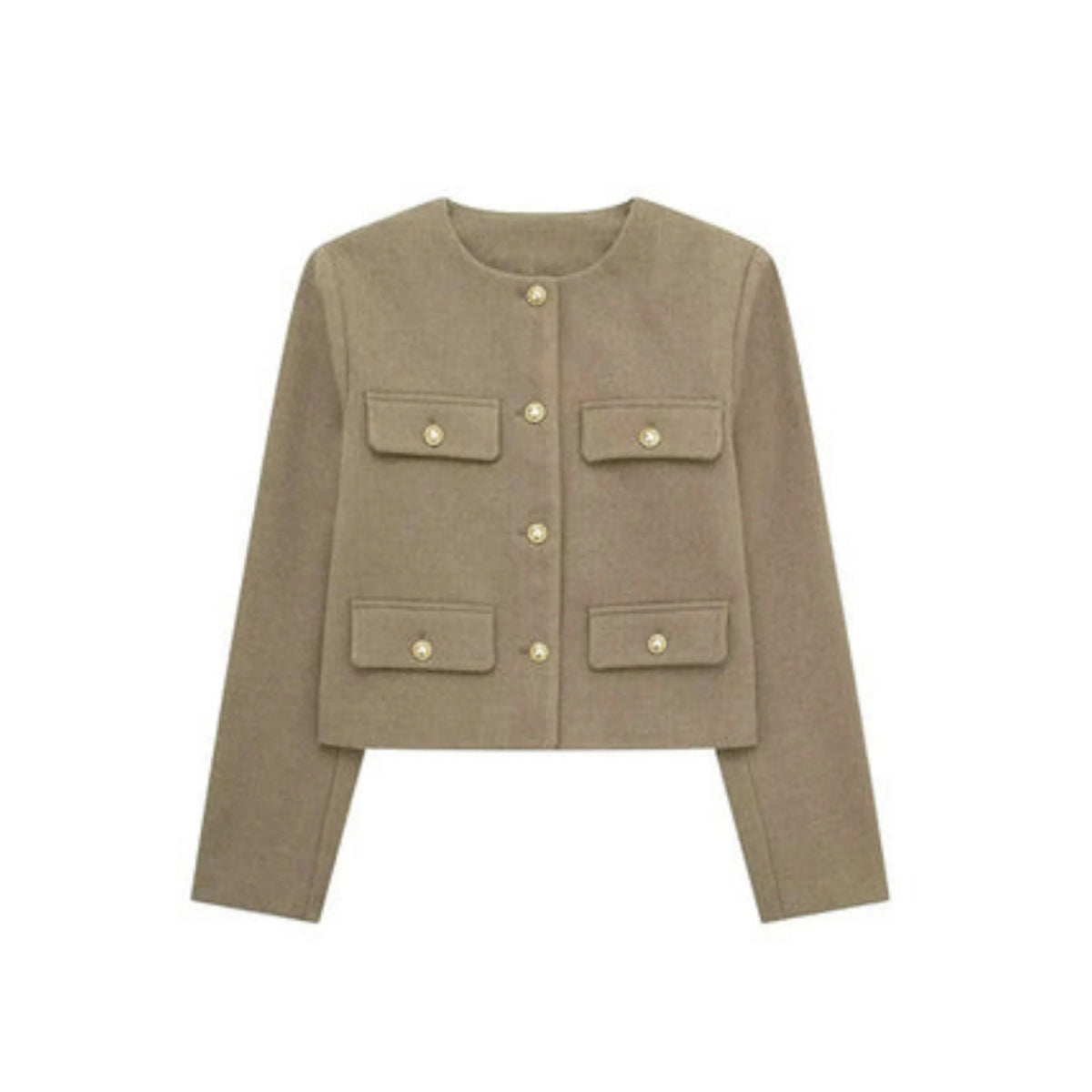 Women's Cropped Jacket - Short, Structured Cut with Clean Finish