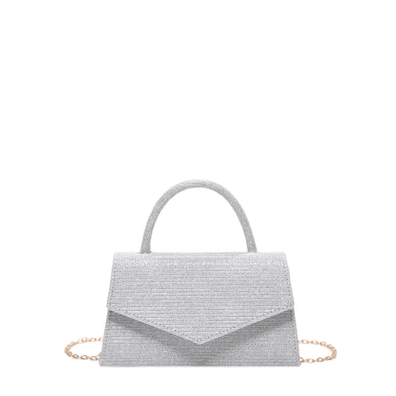 Women's Small Diamond Effect Square Handbag – Elegant Clutch