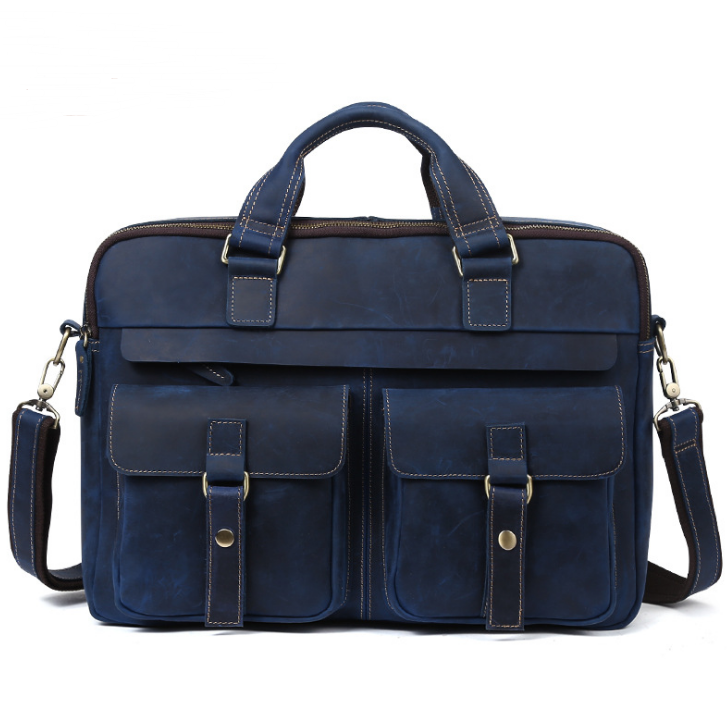 Men's Genuine Leather Handbag – Classic Business Document Holder