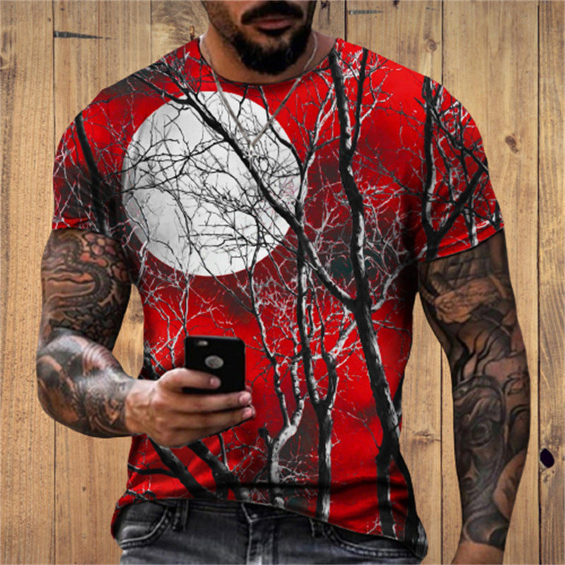 Men's Graphic Print T-Shirt - Relaxed Summer Fit