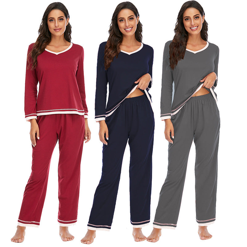 Cotton Women’s Pajama Set – Long-Sleeve Two-Piece Set